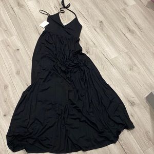 American Twist- Open back neck tie summer dress